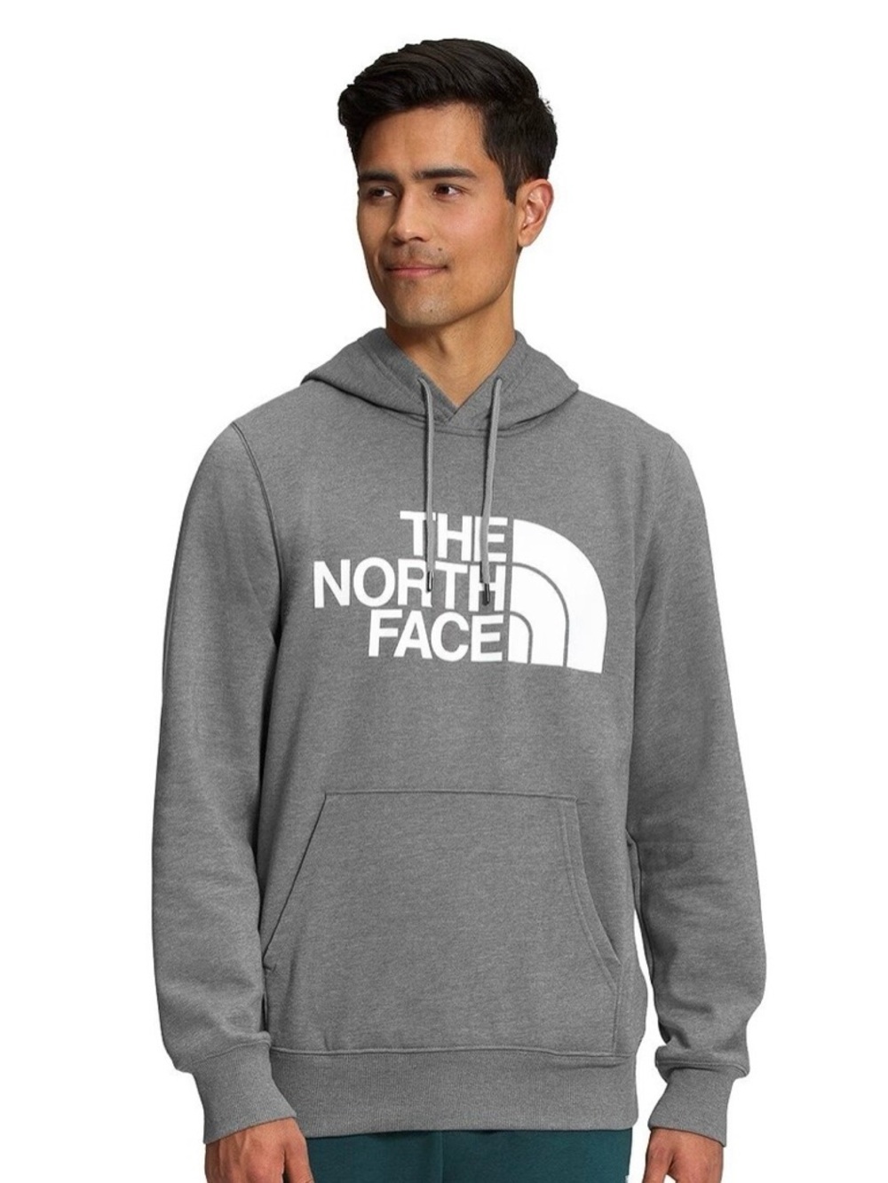 The North Face Men's Gray Logo Hoodie - Classic Pullover N